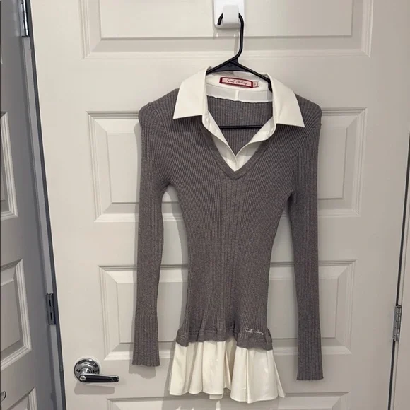 Sweet Chilling patchwork pleated mini dress - Picture 2 of 4